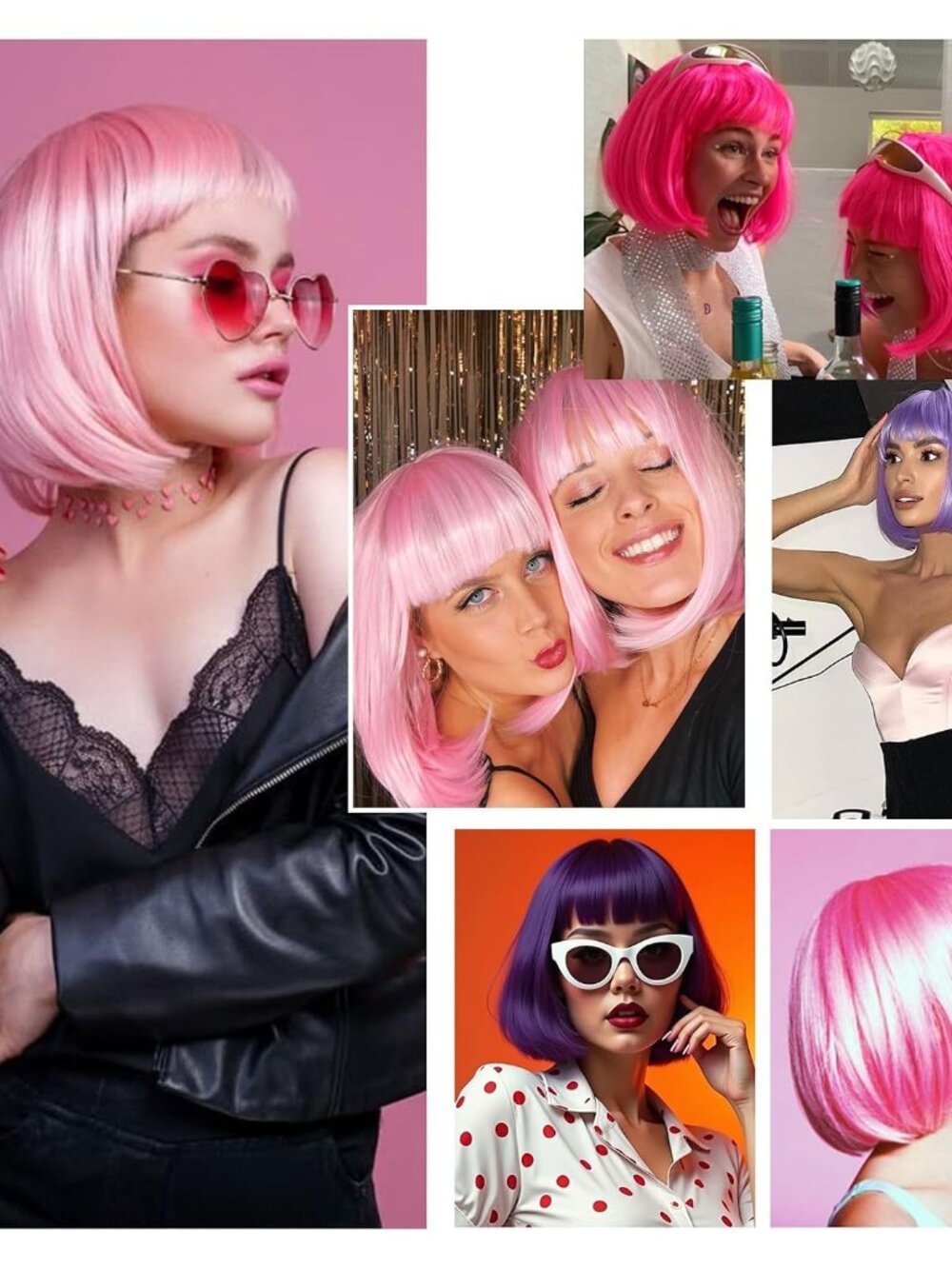 Pink Bob Wig